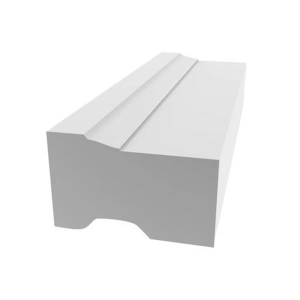 PVC paver mould used in concrete casting showing the cavity geometry and sidewall profile of a rigid plastic form designed for repeated cement paver production cycles
