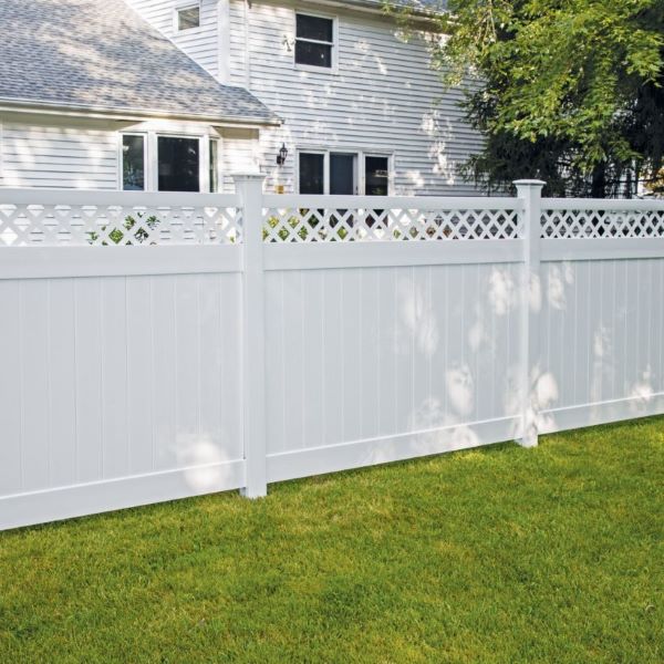 6'x6' White Enclosed Fence 1530 Series