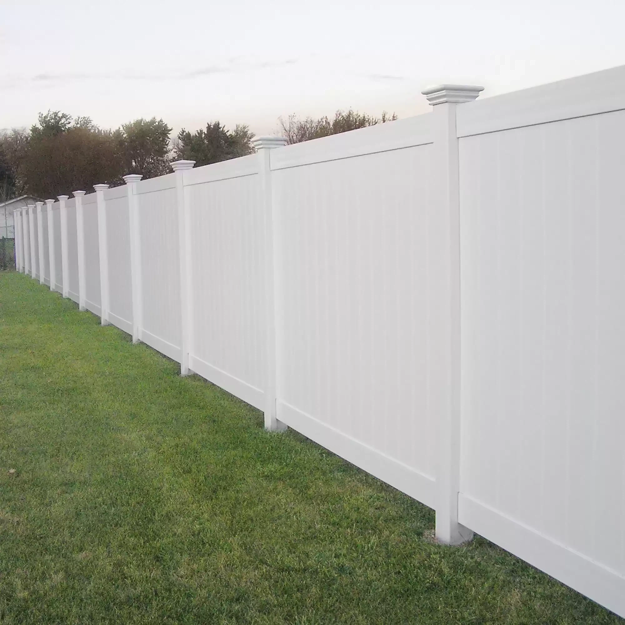  White 4x8 Vinyl Fence Panel
