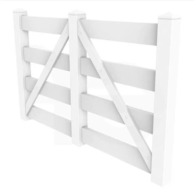 Бели PVC релси за ограда